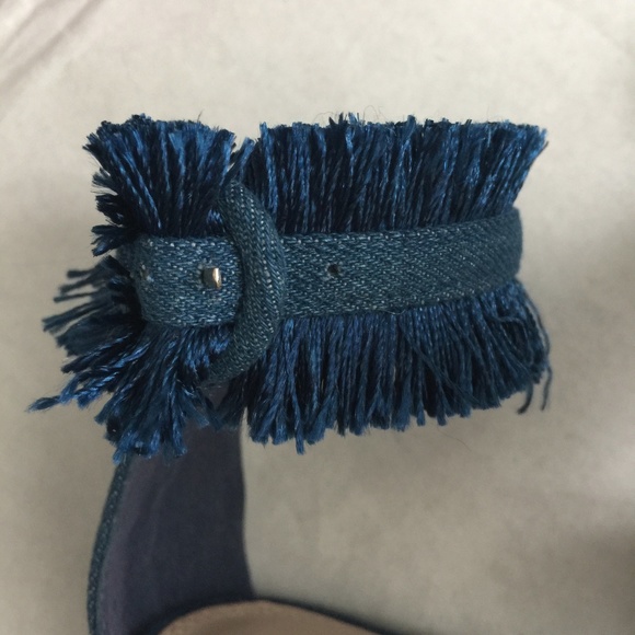 Liliana Denim fridge heeled Sandals - Picture 6 of 6